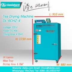 Bitkisel / yeşil / siyah çay kurutma makinesi 220 v elektrikli ısıtma dl-6chz-4
