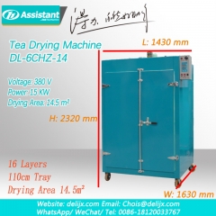 Elektrikli ısıtma yeşil çay yaprakları kurutma makinesi dl-6chz-14