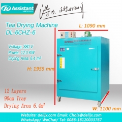 Yeşil çay yaprakları mini küçük kurutma makinesi çay işleme makinesi 6chz-6
