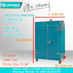 Çay işleme makinesi elektrikli yeşil çay oolong siyah çay yaprağı kurutma makinesi 6chz-12