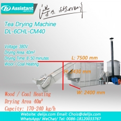 kemer tipi odun ve kömür ısıtma sürekli çay yaprağı kurutma makinası