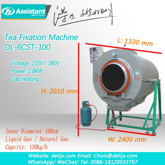 yeşil çay yaprakları fiksasyon machinerys dl-6cst-100