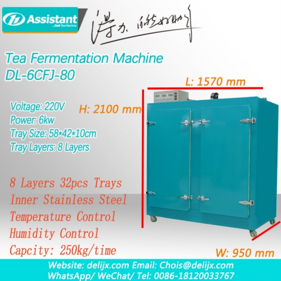 Siyah çay işleme fermantasyon fermantasyon makinesi 6cfj-80