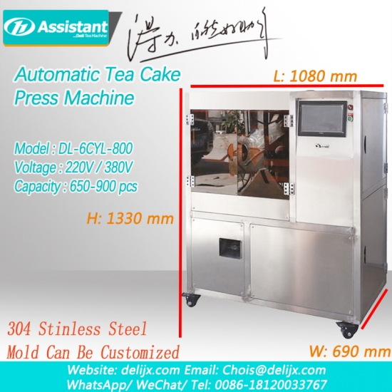 Otomatik küçük çay kek pres makinesi, çay kek kalıplama makinesi 6cyl-800